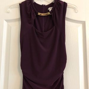 Elegant eggplant gown